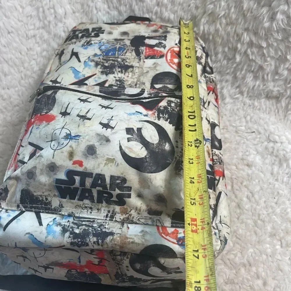 Loungefly StarWars Canvas Backpack Rouge One distressed print design padded y